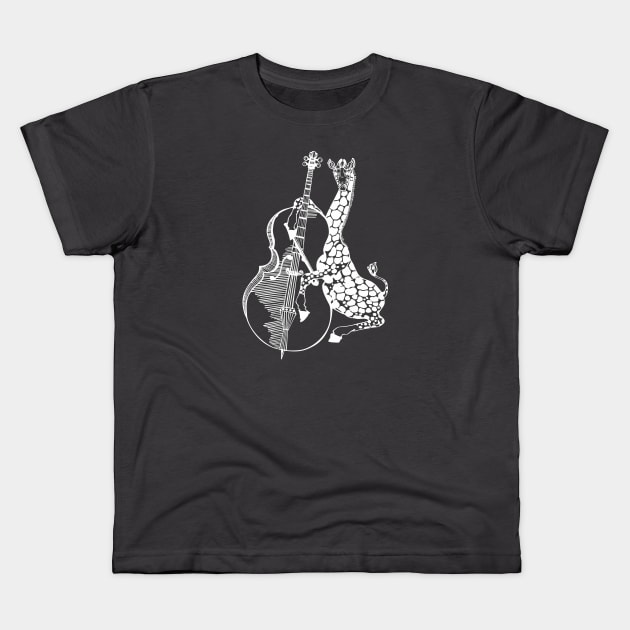 SEEMBO Giraffe Playing Cello Musician Cellist Music Fun Band Kids T-Shirt by SEEMBO